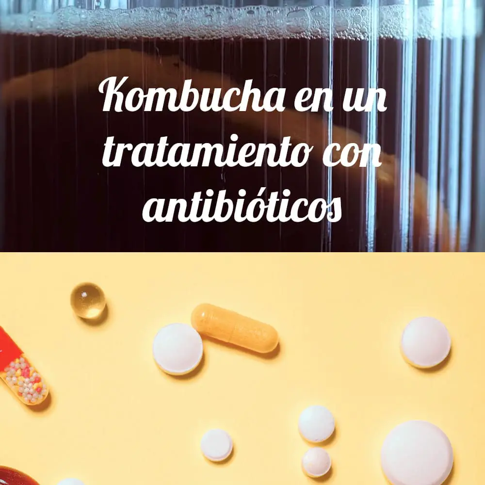 Puedes beber kombucha en un tratamiento con antibioticos